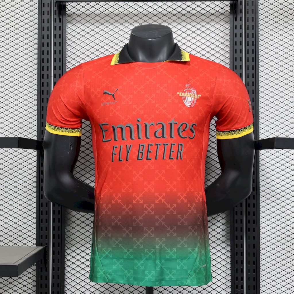 Camiseta AC Milan Edición Especial Roja 2025/26 Versión Jugador
