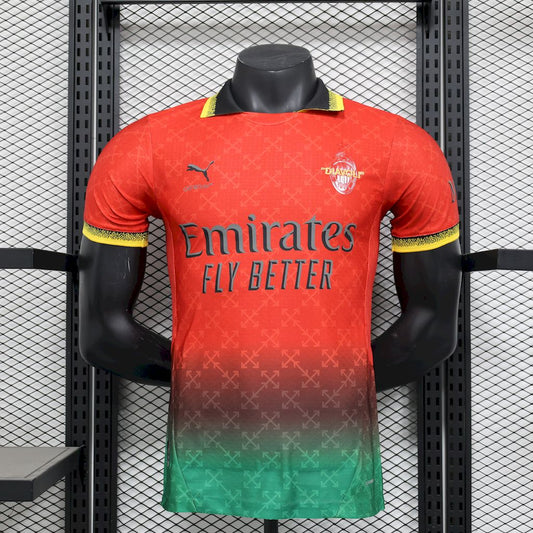 Camiseta AC Milan Edición Especial Roja 2025/26 Versión Jugador