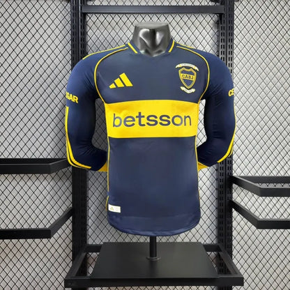 Camiseta Boca Juniors Local Manga Larga 2025/26 Versión Jugador