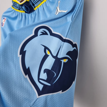Camiseta 75 Aniversario Memphis Grizzlies "Jordan Edition" Shorts Celestes