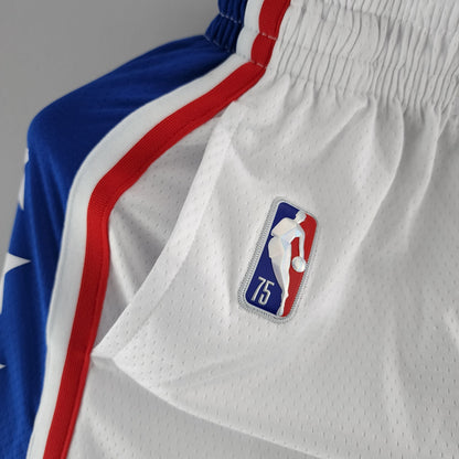 Camiseta Philadelphia 76ers NBA Shorts Blancos