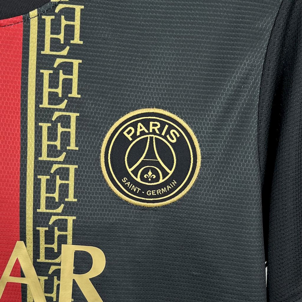 Paris Saint-Germain "Negro y Dorado" 2025/26 Versión Fan