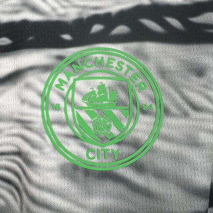 Camiseta Manchester City Edición Especial Negro y Gris 2025/26 Versión Fan