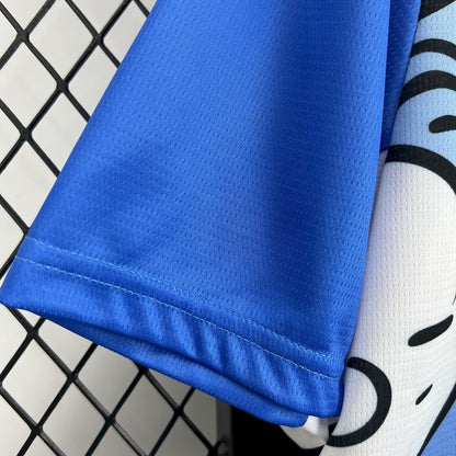 Camiseta Manchester City Edición Especial Azul y Blanco 2025/26 Versión Fan