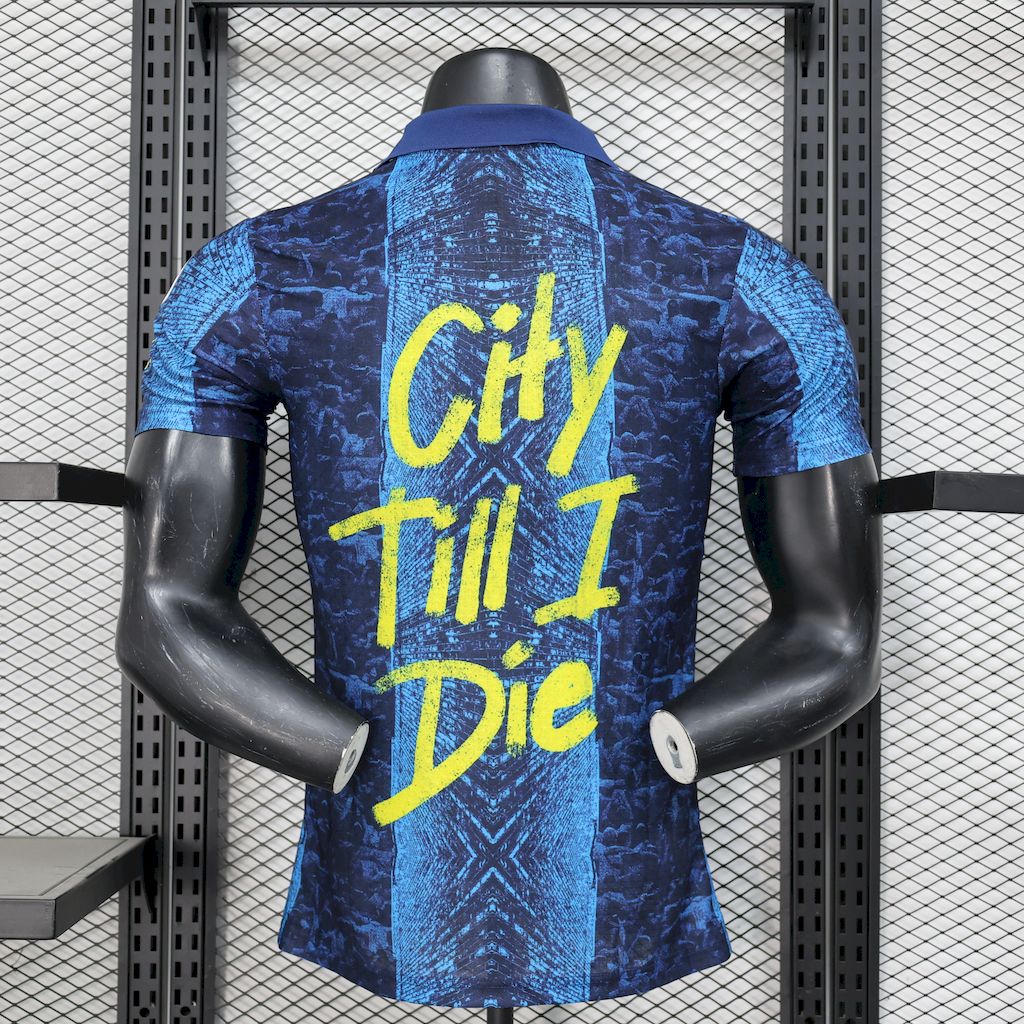 Camiseta Manchester City Edición Especial Azul 2025/26 Versión Jugador