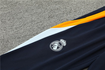 Buzo Completo Real Madrid Blanco Diseño Naranja