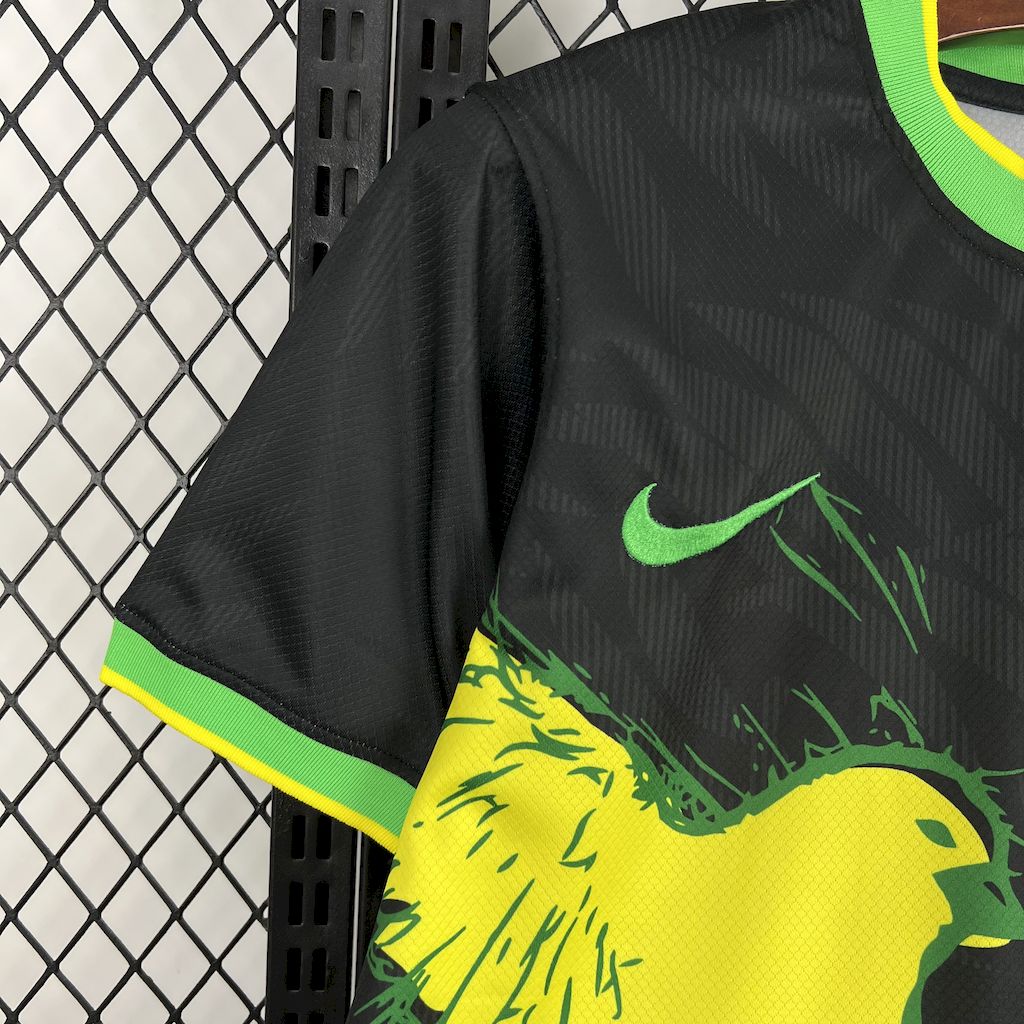 Camiseta Brasil "Edición Pigeon Negro" 2025/26 Versión Fan