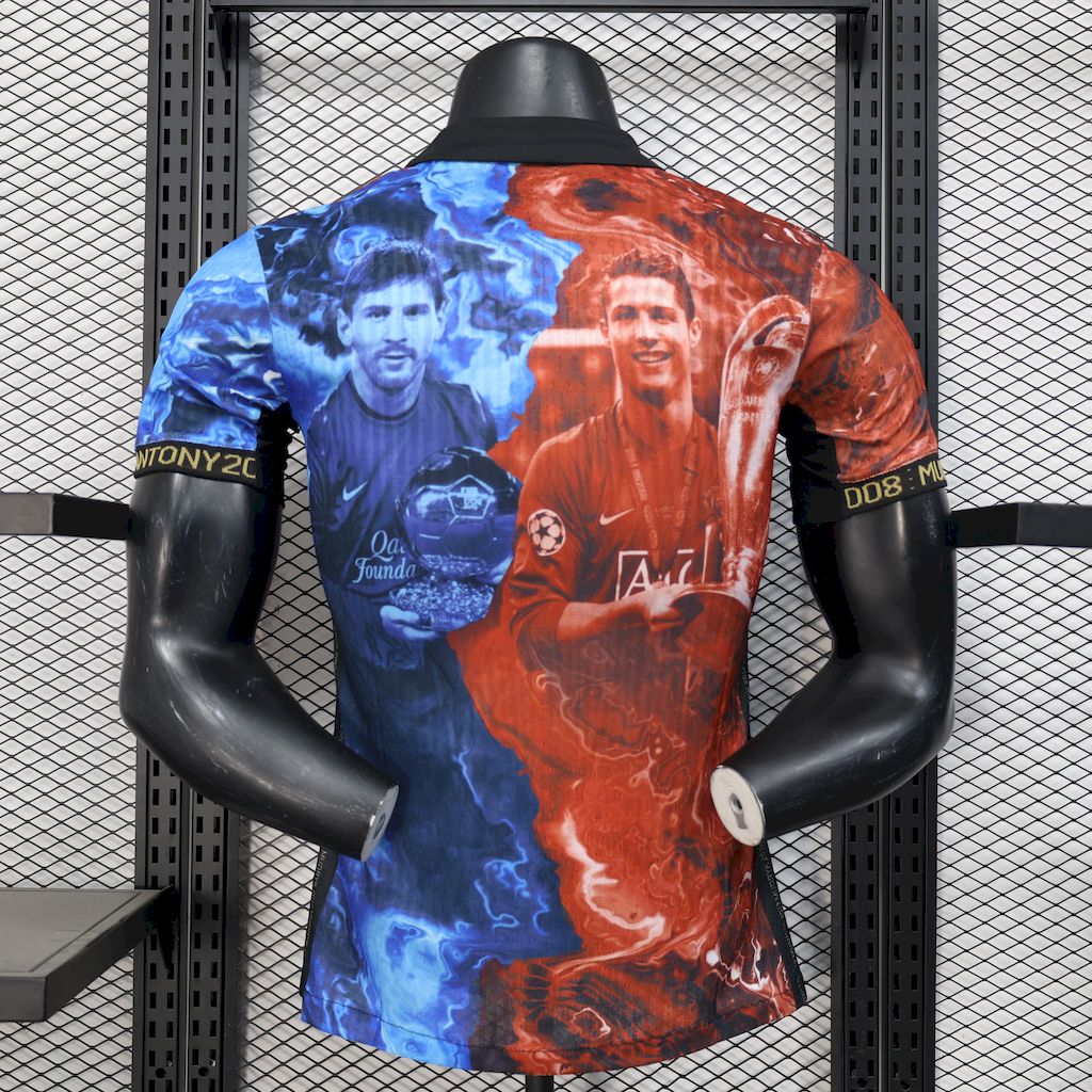 Camiseta Manchester United Ronaldo y Chelsea Messi Edición Especial 2025/26 Versión Jugador