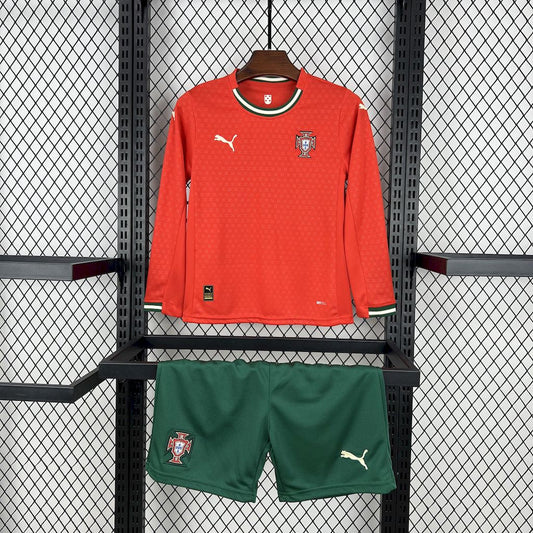 Portugal Kit Niños Manga Larga Local 2025/26