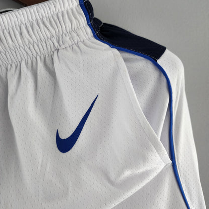 Camiseta Dallas Mavericks Shorts Blanco