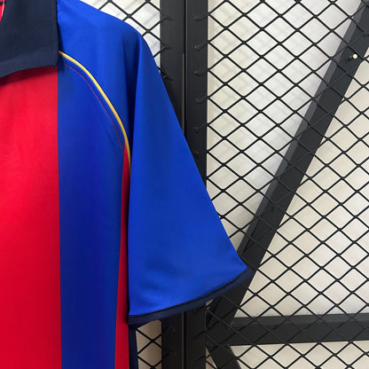 Camiseta FC Barcelona Local Retro 2001/02 Versión Fan