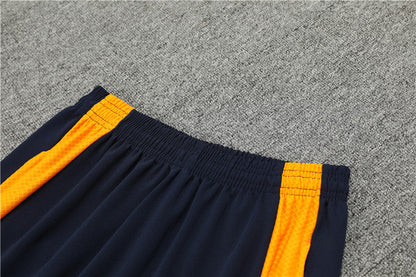 Buzo Completo Real Madrid Blanco Diseño Naranja