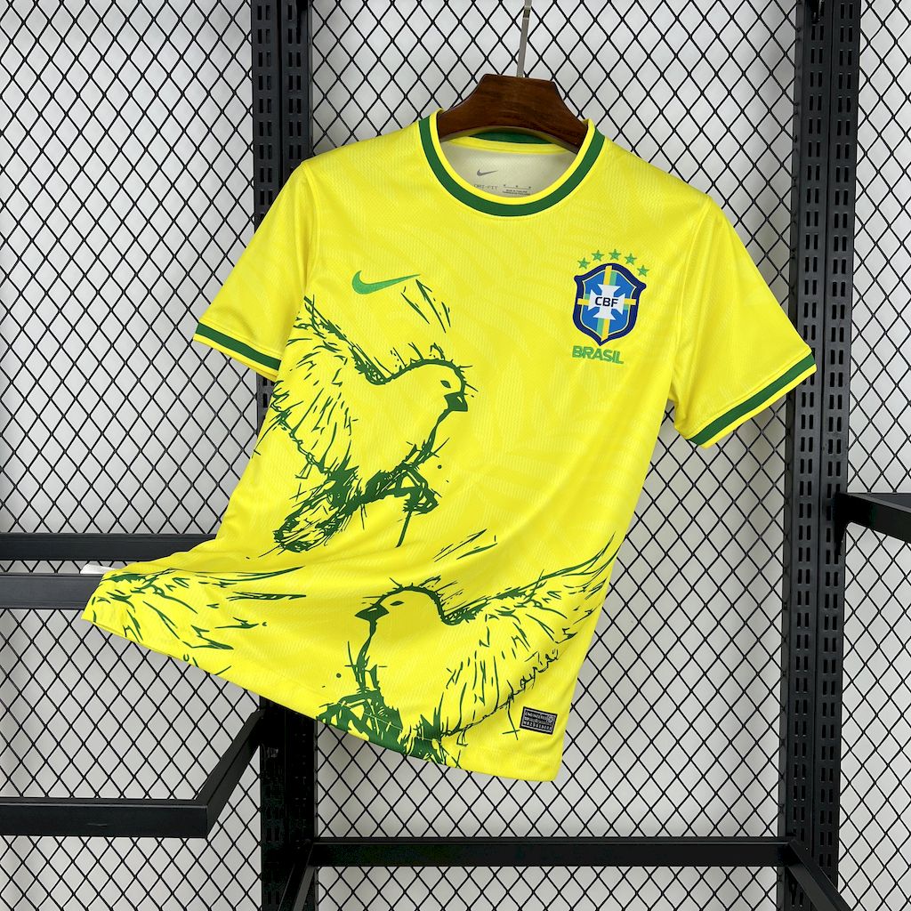 Camiseta Brasil "Edición Pigeon Amarillo" 2025/26 Versión Fan