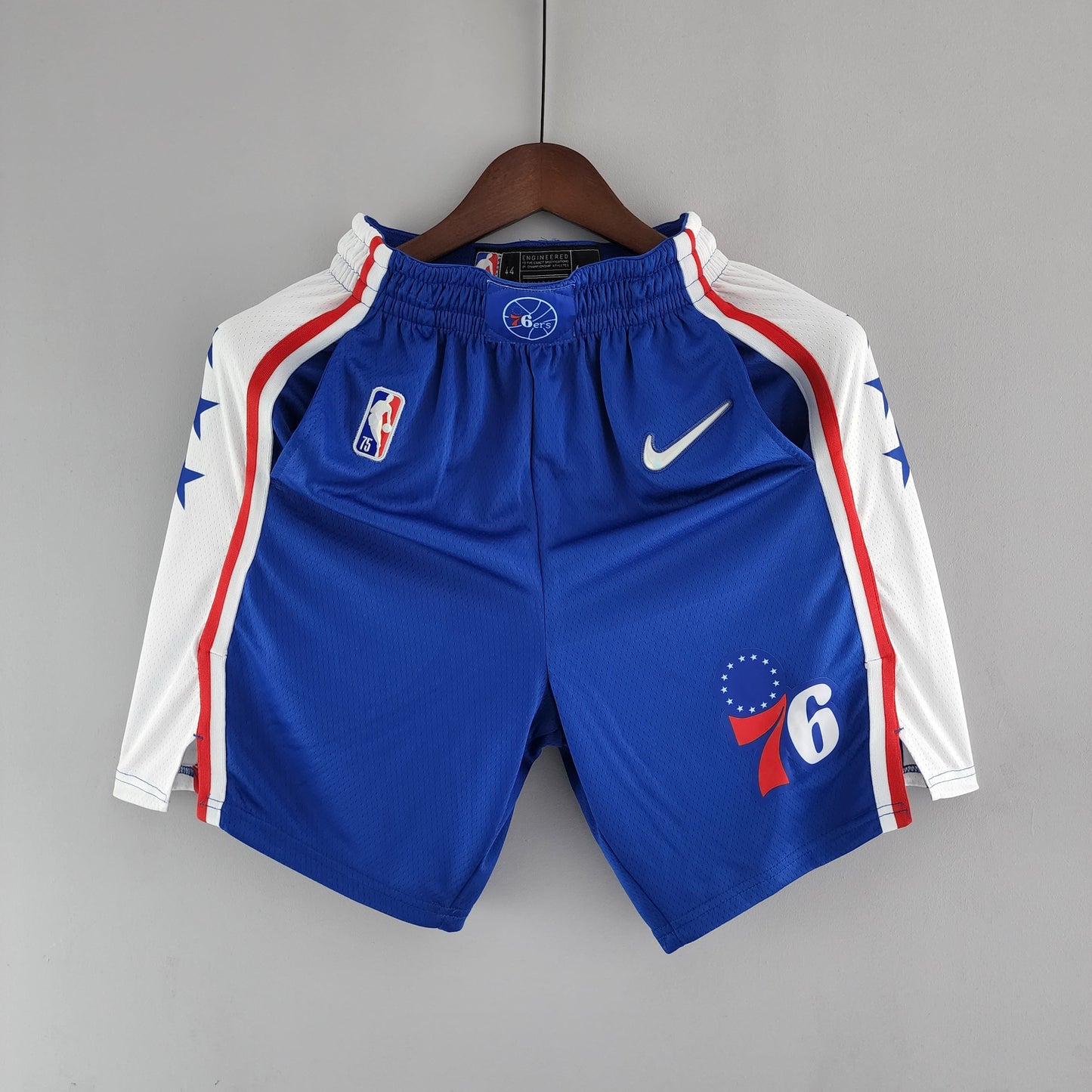 Camiseta Philadelphia 76ers NBA Shorts Azules