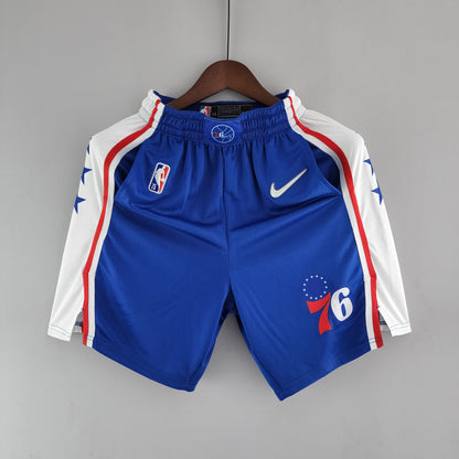 Camiseta Philadelphia 76ers NBA Shorts Azules