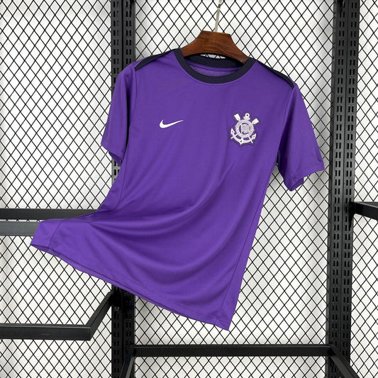 Camiseta Corinthians Pre-Partido Morado 2025/26 Versión Fan