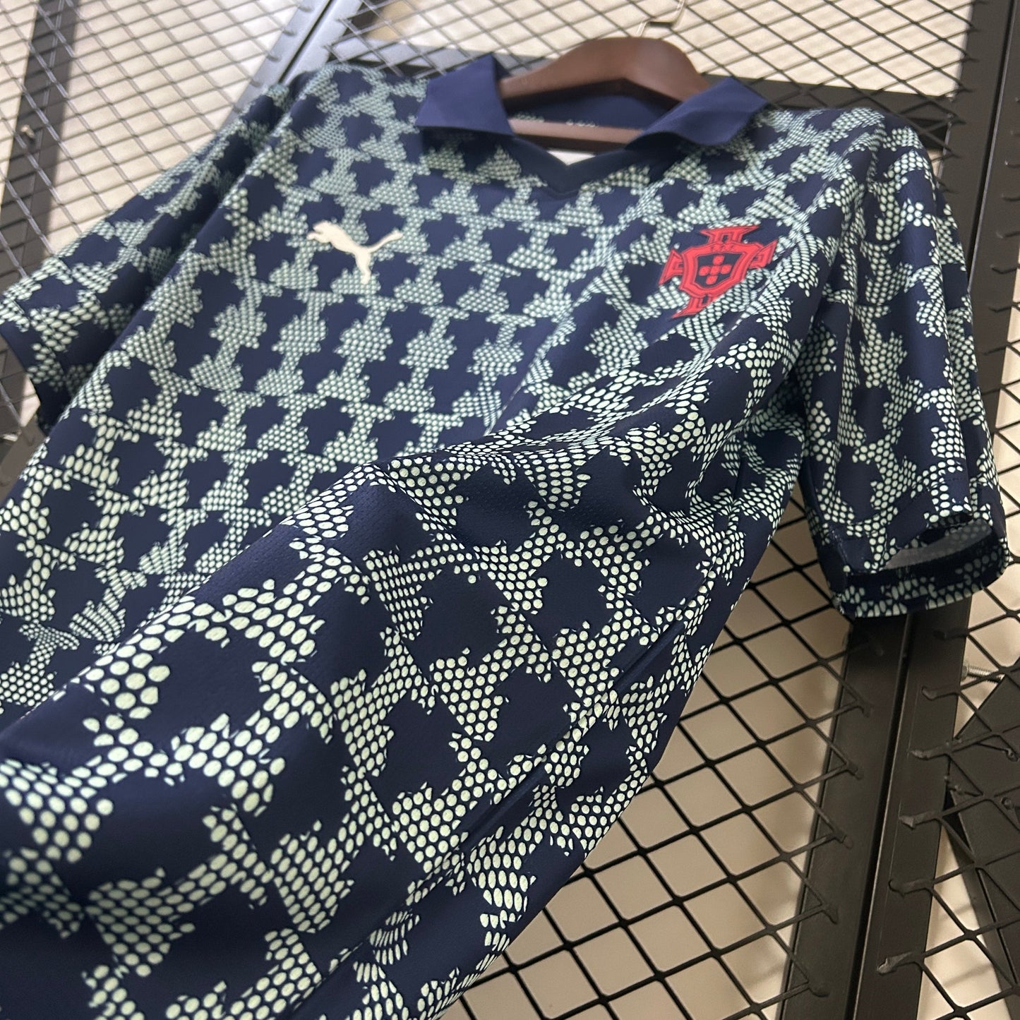 Camiseta Portugal Entrenamiento Azul 2025 Versión Fan