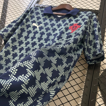 Camiseta Portugal Entrenamiento Azul 2025 Versión Fan