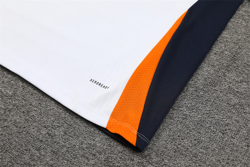 Buzo Completo Real Madrid Blanco Diseño Azul