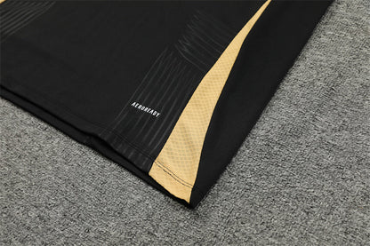 Buzo Completo Real Madrid Negro Diseño Dorado