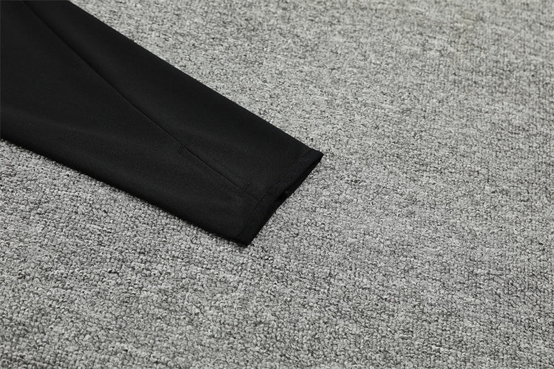 Buzo Completo con Cierre Real Madrid Negro Morado