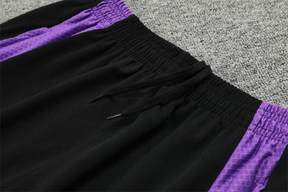 Buzo Completo Real Madrid Negro Morado