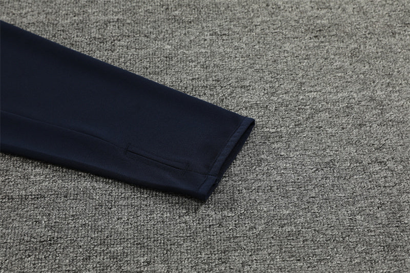 Buzo Completo Real Madrid Blanco Diseño Azul