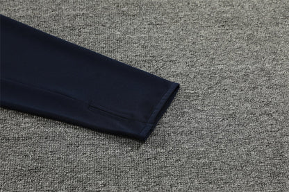 Buzo Completo Real Madrid Blanco Diseño Azul