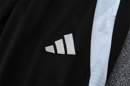 Buzo Completo Real Madrid Diseño Blanco y Naranja