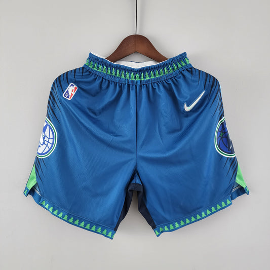 Camiseta Minnesota Timberwolves Shorts Azules