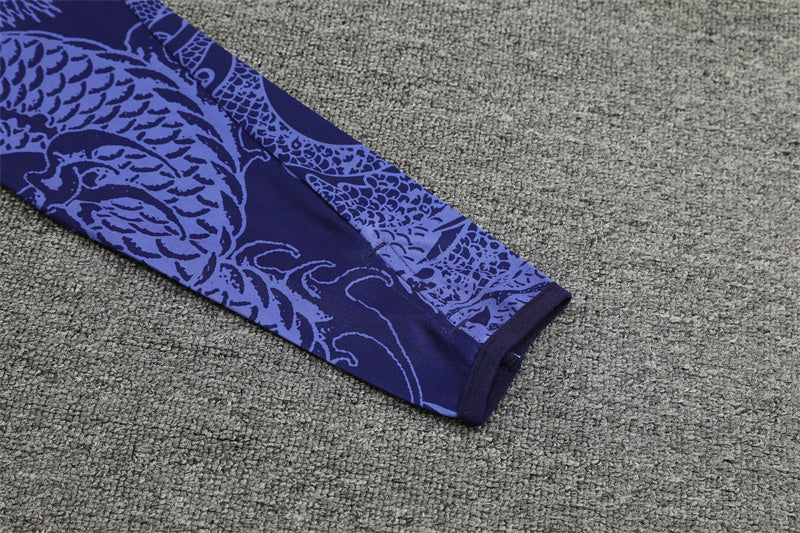 Buzo Completo Real Madrid Dragon Morado