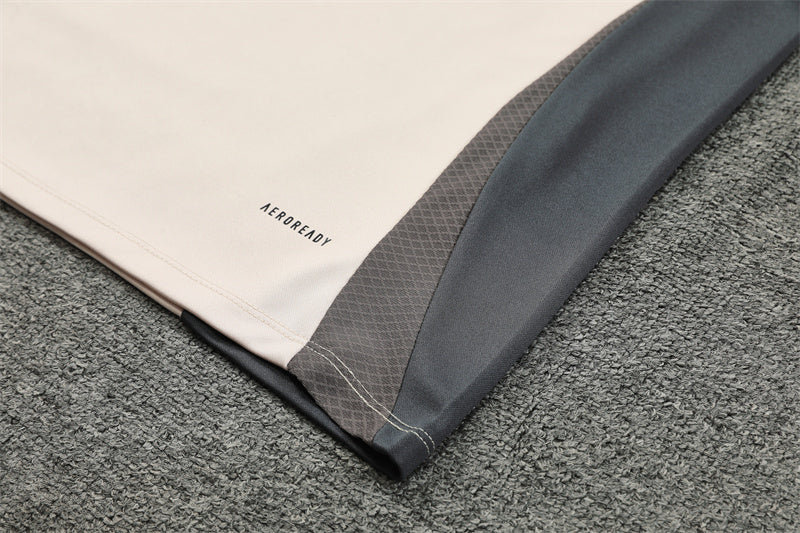 Buzo Completo Real Madrid Crema Con Cierre