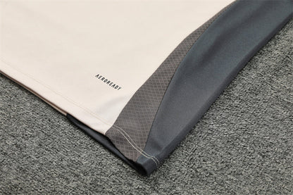 Buzo Completo Real Madrid Crema Con Cierre