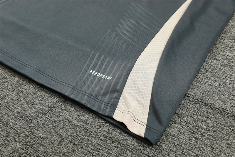 Buzo Completo Real Madrid Gris Crema