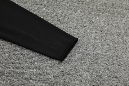 Buzo Completo Real Madrid Negro Diseño Dorado