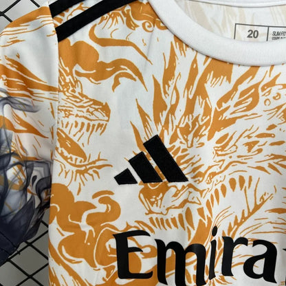 Real Madrid Kit Niños Edición Especial Naranja 2025/26