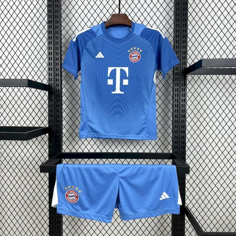Bayern Munich Kit Niños Portero Azul 2025/26