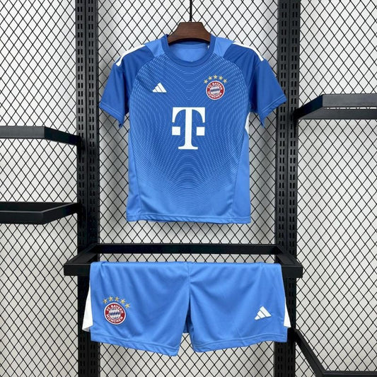 Bayern Munich Kit Niños Portero Azul 2025/26