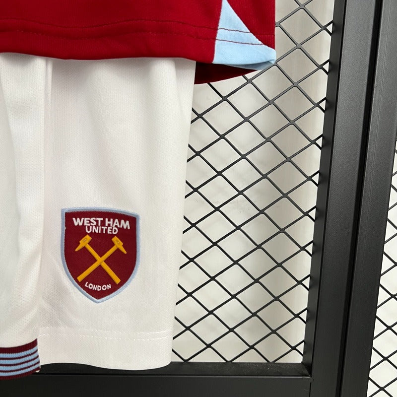 West Ham United Kit Niños Local 2025/26