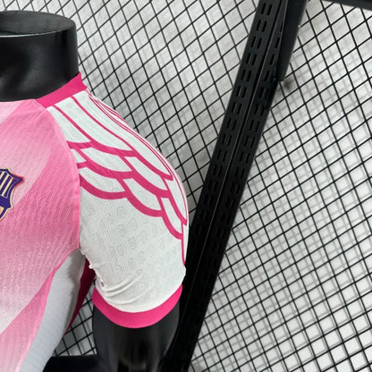 Camiseta FC Barcelona Edición Especial Blanca y Rosada 2025/26 Versión Jugador