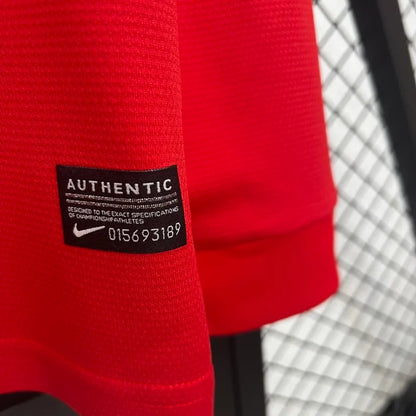 Camiseta Manchester United Manga Larga Local Retro 2013/14 Versión Fan