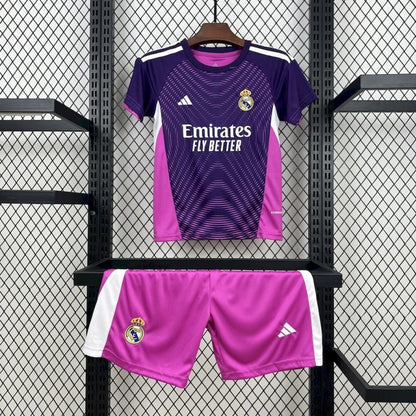 Real Madrid Kit Niños Portero Morado 2025/26