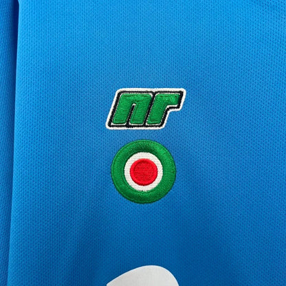 Camiseta Napoli Manga Larga Local Retro 1987/88 Versión Fan