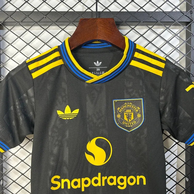 Manchester United Kit Niños Tercera 2025/26