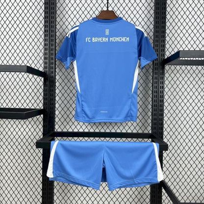 Bayern Munich Kit Niños Portero Azul 2025/26