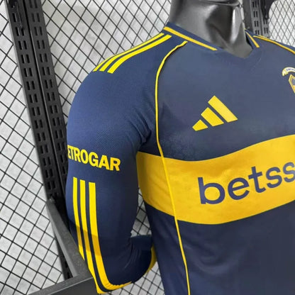 Camiseta Boca Juniors Local Manga Larga 2025/26 Versión Jugador