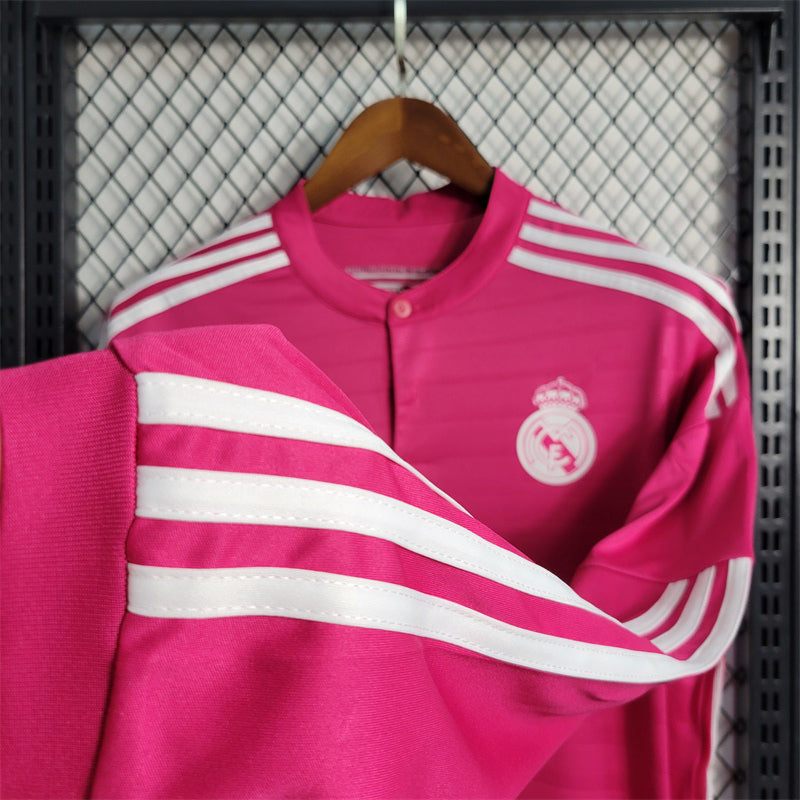 Camiseta Real Madrid Visita Manga Larga Retro 2014/15