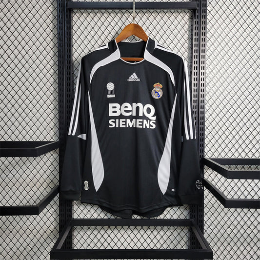 Camiseta Real Madrid Visita Manga Larga Retro 2006/07