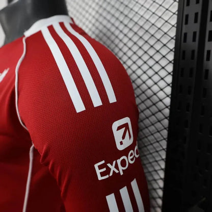 Camiseta Liverpool Local Manga Larga 2025/26 Versión Jugador