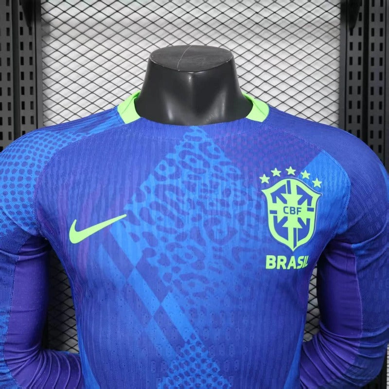 Camiseta Brasil Visita 2025/26 Manga Larga Versión Jugador